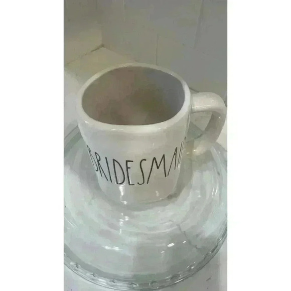 Rae Dunn “BRIDESMAID” Artisan Collection By Magenta Mug, White - Picture 3 of 10